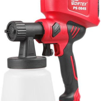Краскораспылитель электрический WORTEX LX PS 0845-1 в кор. 550 Вт, 800 мл/мин, 1.3 л бак