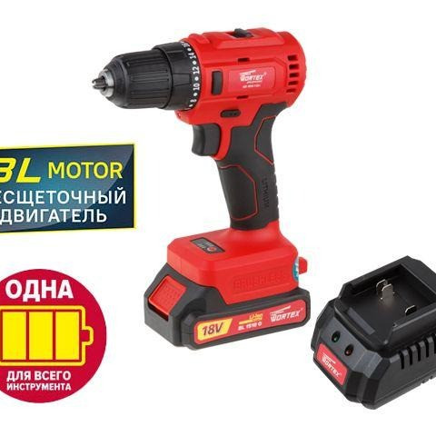 Аккум. дрель-шуруповерт WORTEX BD 1815-1 DLi в чем. ALL1 XLT