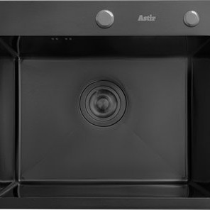 DS4444B Кухонная мойка 440*440*200mm , чёрная с сифоном