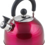 Чайник со свистком, нержавеющая сталь,  PERFECTO LINEA Holiday, вишневый металлик