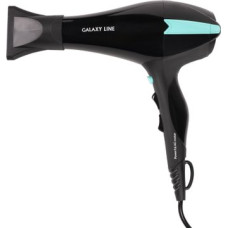 Фен для волос профессиональный Galaxy LINE GL 4339 черный с бирюзовым