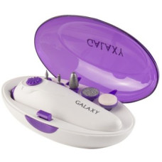 Набор для маникюра и педикюра Galaxy LINE GL 4912, белый с фиолетовым