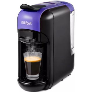 Кофеварка KITFORT KT-7105-1 черно-фиолетовый