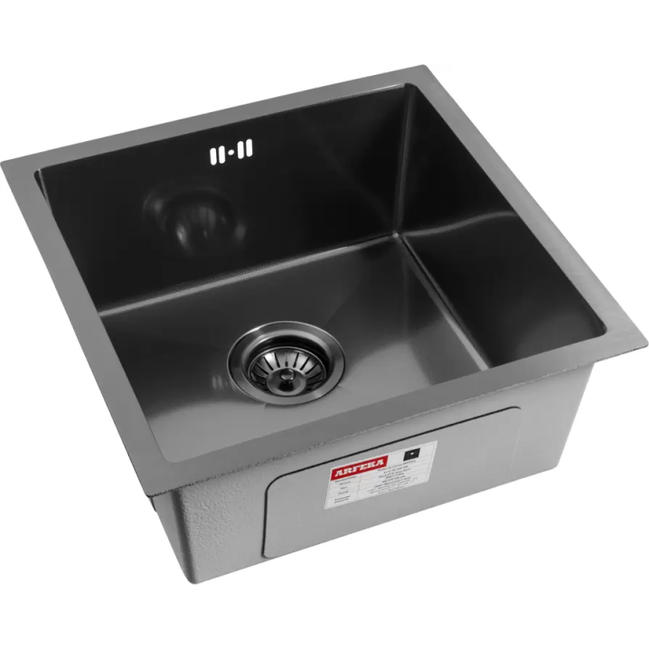 Мойка ARFEKA ECO AR 450*450 BLACK PVD NANO DECOR MILLET GRAINS