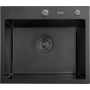 DS4444B Кухонная мойка 440*440*200mm , чёрная с сифоном