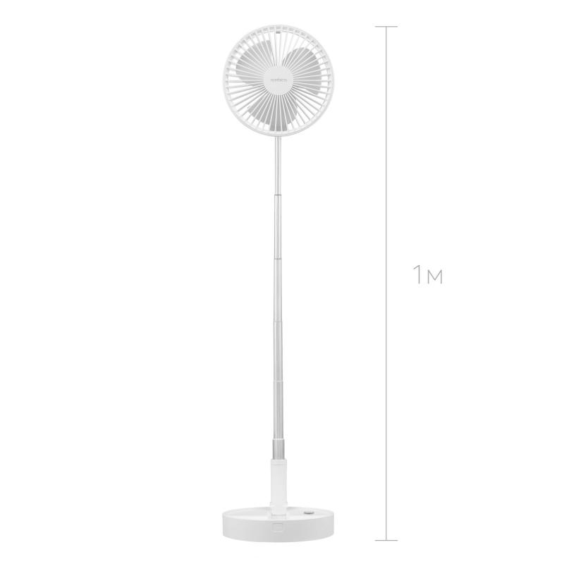 Вентилятор напольный Rombica Flow Flex White R2D2-038