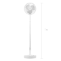 Вентилятор напольный Rombica Flow Flex White R2D2-038