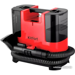 Моющий пылесос Kitfort KT-5162-1 (черно-малиновый)