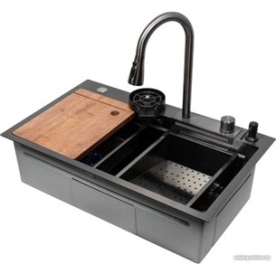 Мойка ARFEKA ECO AR 750*450 BLACK PVD NANO
